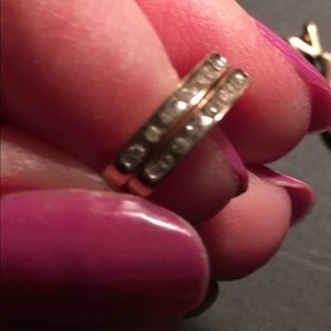 14K GOLD WITH TINY DIAMONDS EARRINGS